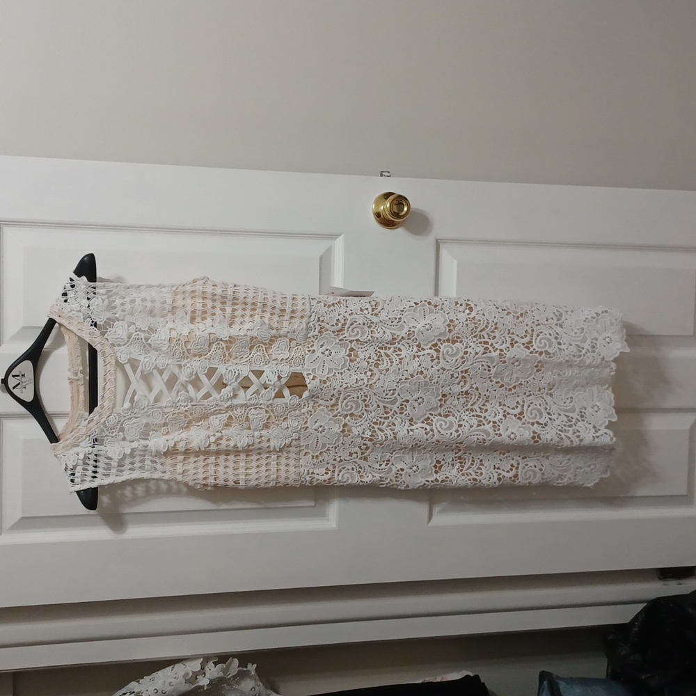 NWT Soieblu Crochet boutique lace dress